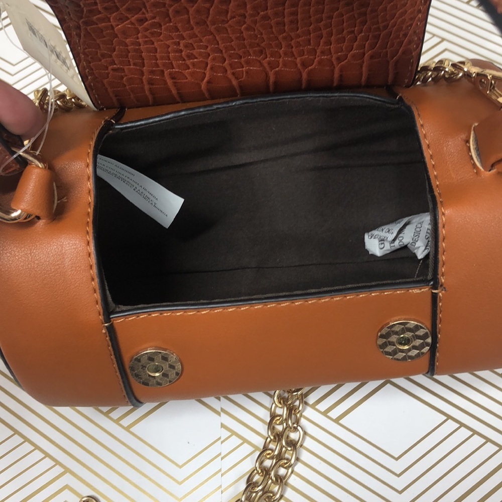 Round bag brown long shoulder - Picture 4 of 10